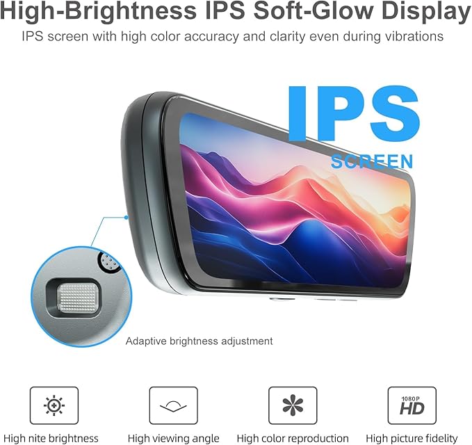 Sinjet 8.2" OEM Rear View Mirror Camera, 2K Dash Cam Front and Rear, IPS Touchscreen, Night Vision, Parking Monitor, Time-Lapse, 32GB SD Card for Trucks, Vans, SUVs