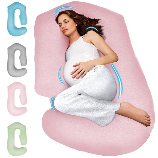 PILLANI Pregnancy Pillow - V C U Shaped 57-Inch Full Body Support for Maternity Comfort & Cooling