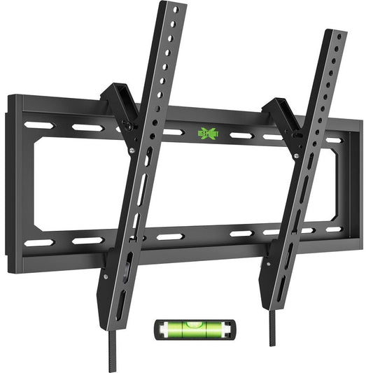 USX Mount UL Listed TV Mount Low Profile for Most 26-60" Flat Screen LED, LCD, Curved TVs, TV Wall Mount Bracket Tilt VESA 400x400mm- Up to 99lbs, Quick Lock and Release to Mounts on 12" 16" Stud