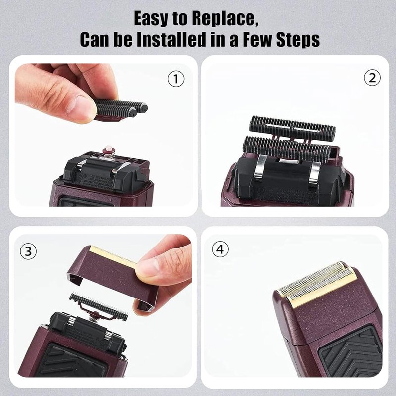 For wahl Shaver Foil Replacement,Professional 5 Star Series Finale Shaver Super Close Replacement Foil #7043-100#7043-100 Compatible with wahl Shaver Foil Replacement Heads (3PCS/Black)