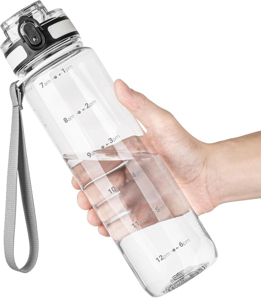 OLDLEY 32 oz Motivational Water Bottle - Leakproof & BPA-Free with Time Marker | Ideal for Gym, School & Travel