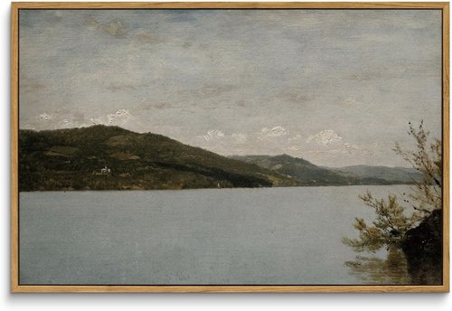 InSimSea Framed Canvas Wall Art - Vintage Landscape Paintings for Home Decor | Large 16"x24" Prints