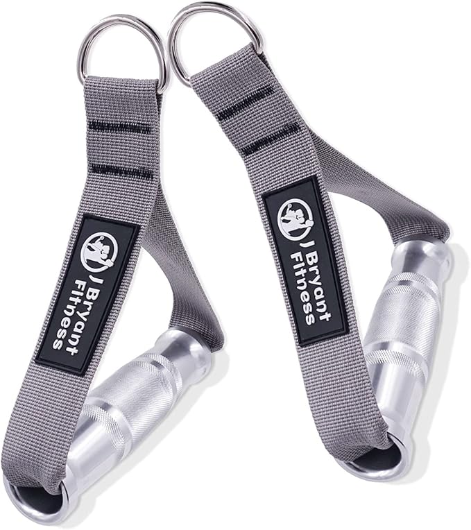 J Bryant Fitness Metal Gym Handles for Cable Machine Attachment Heavy Duty Aluminum Alloy Handle Grips Durable Workout Handles for Resistance Bands Pulley LAT Pulldown System