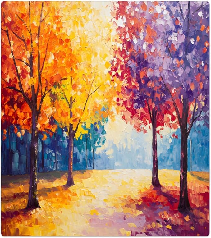 Autumn Color Painting Dishwasher Magnet Cover for The Front Magnetic Dishwasher Door Covers Dish Washer Sticker Wrap Home Decorative Appliances Panel Decal Kitchen Decor 23" x 26" (Magnetic)