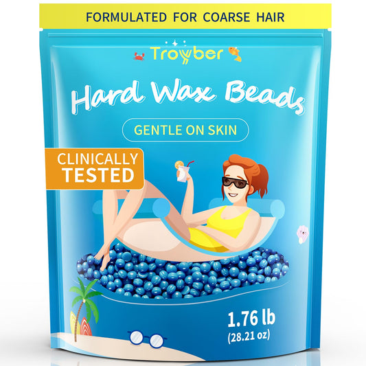 Troyber Hard Wax Beads for Hair Removal, Refill Wax Beads (28.2 Ounce)
