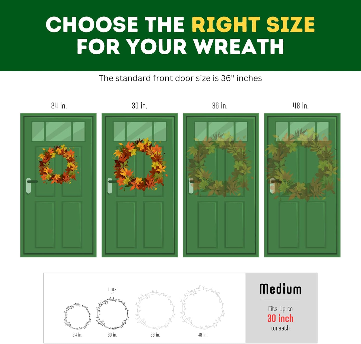 ProPik Christmas Wreath Storage Bag - 30" Waterproof Clear PVC Container | 2-Pack Holiday Wreath Holder