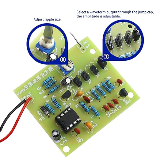 Yidab Soldering Practice Kit DIY Multiplex Waveform Generator Plug-in Circuit Kit Learn Soldering Kit for Beginners
