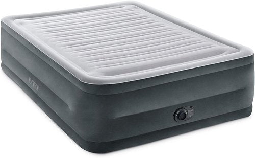 Intex 22in Queen Dura-Beam Comfort Plush High-Rise Air Mattress - Built-In Pump, 600lb Capacity