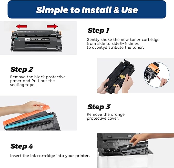 RitoTech 070 Toner Cartridges,for Canon 070 CRG070 070H for Canon imageCLASS MF465dw, MF462dw, LBP247dw, LBP246dw Printer,2 Black (with Chip)
