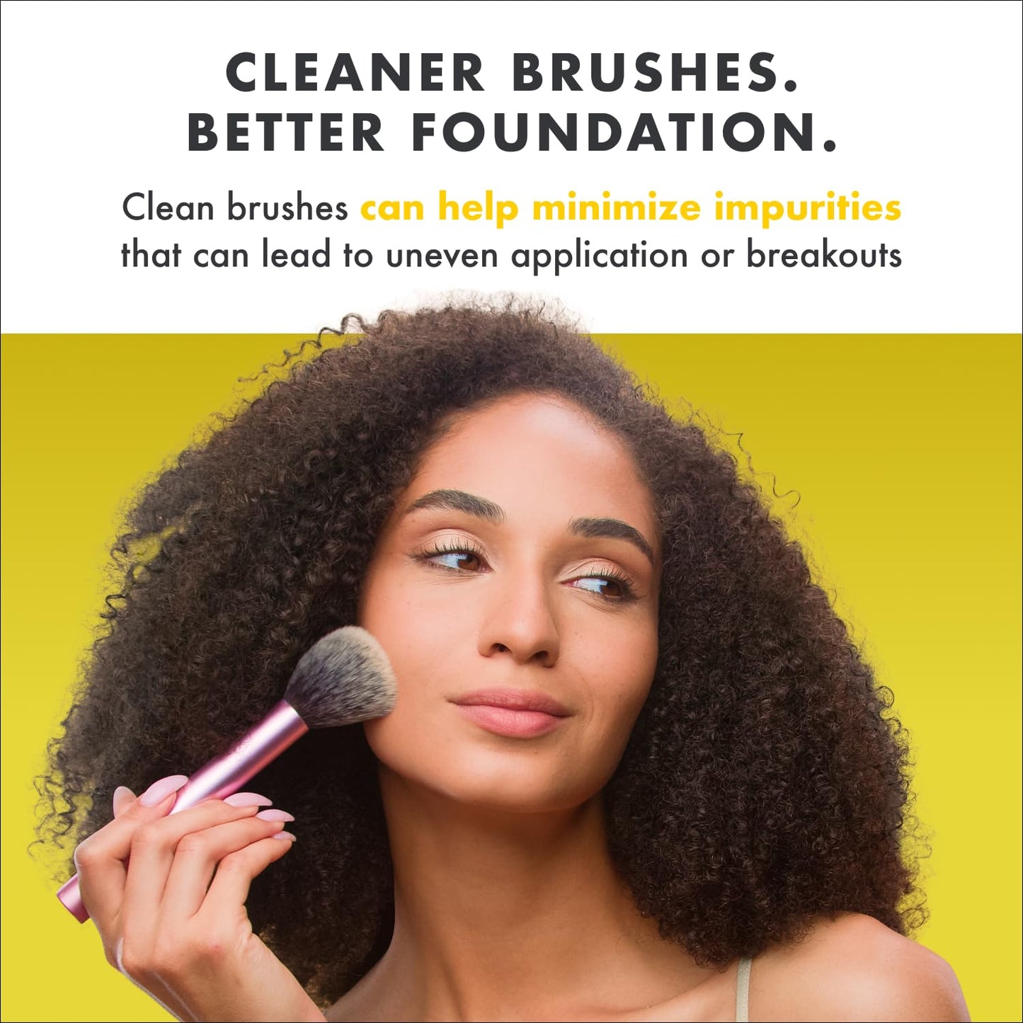 Cinema Secrets Original Makeup Brush Cleaner Solution - Professional Cleanser for Makeup Brushes - Quick-Drying, Rinse-Free Formula - Removes Stubborn Waterproof Make Up - Lemon (8 fl oz)