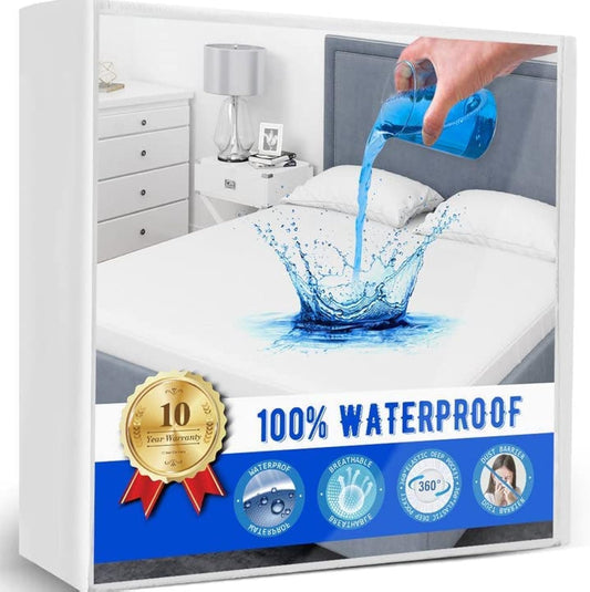 Skiennix Twin Mattress Protector - Waterproof & Soft Breathable Cover for Kids | 39"x75" Fitted Pad