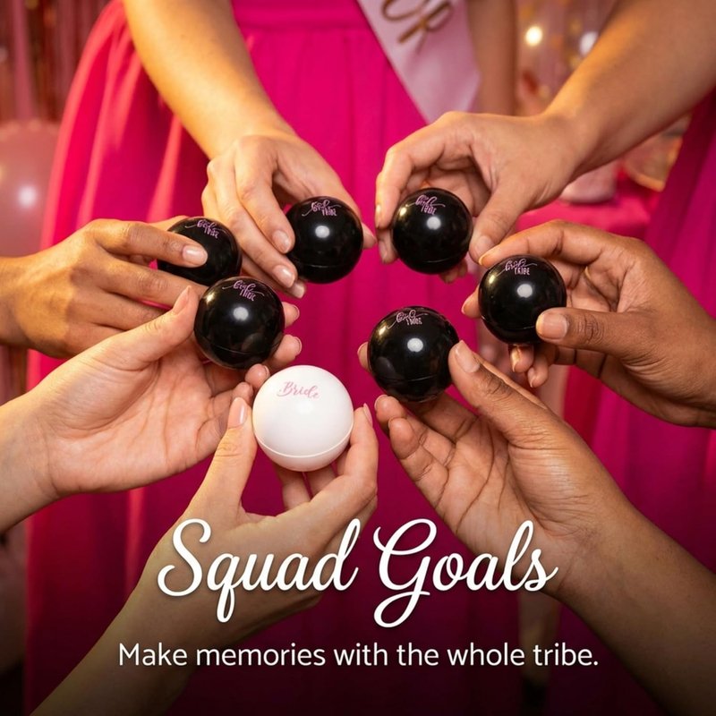 Bride Tribe Lip Balm Set - 6 Moisturizing Balms for Bridal Party Gifts | Perfect Wedding Favors