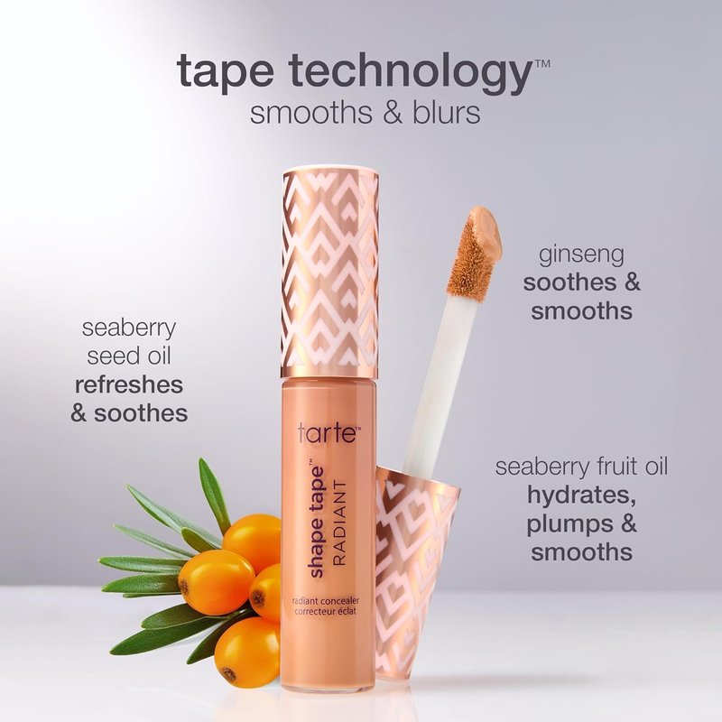 Tarte Shape Tape Radiant Concealer - Medium Coverage for Dark Circles & Fine Lines | Hydrating & Vegan Formula