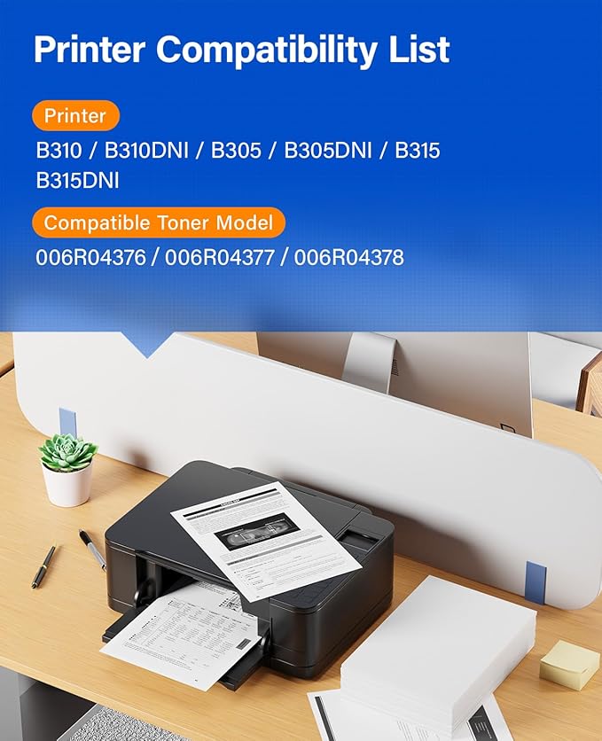 KingKJ B310 B315 B305 Black Toner Cartridge High-Yield with chip 1-Pack