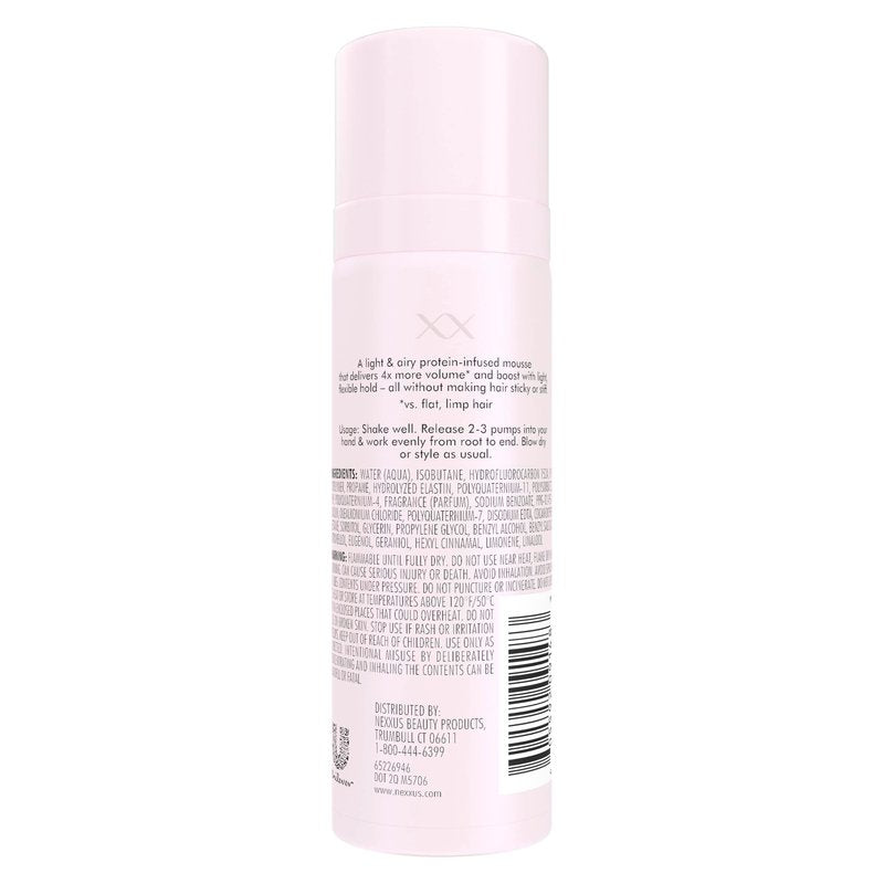 Nexxus Styling Hair Mousse for Volume Medium Hold Mousse Powered by STYLEPROTECT Technology 2 oz