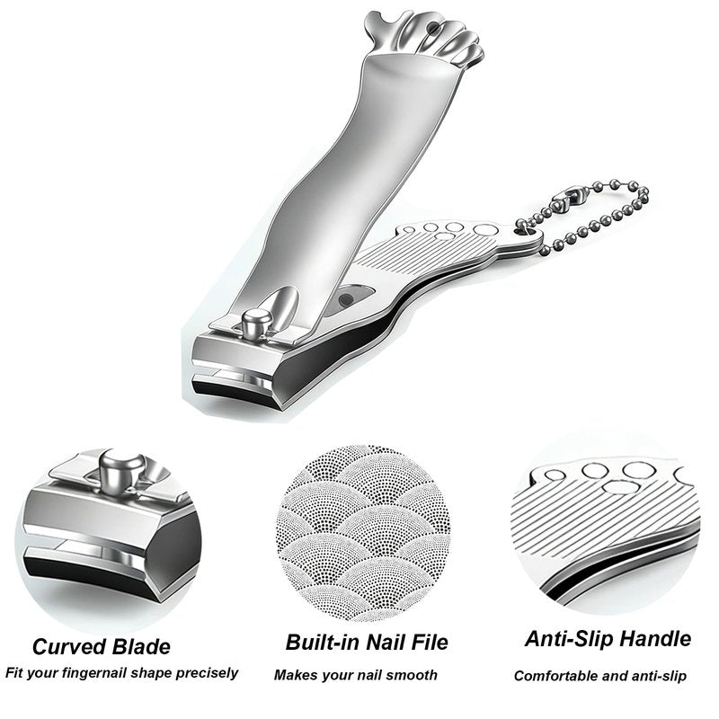 Funny Nail Clippers Set - Gag Gifts for Men, White Elephant Gifts for Adults, Stocking Stuffers & Cool Gadgets for Dad Boyfriend Husband Friends