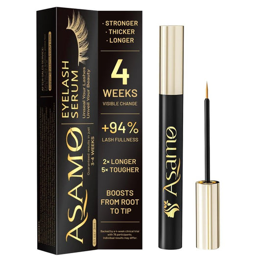 Eyelash Growth Serum â 15 Plant Extracts for Longer, Denser & Robust Lashes,Boosts Natural Lash Development,eyelash serum,Enhance Natural Beauty, Hypoallergenic Oil Free,lash growth serumï¼Bright Goldï¼