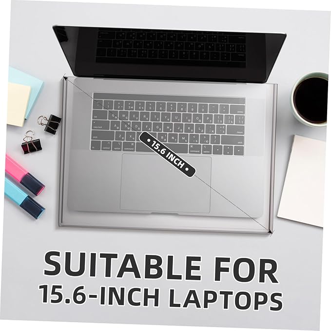 DOITOOL Clear Acrylic Keyboard Cover Protector Anti-Cat, 15.6 in Laptop Keyboard Dust Cover Computer Transparent Mechanical Laptop Protector Case, 15.7x10.4x1.6in
