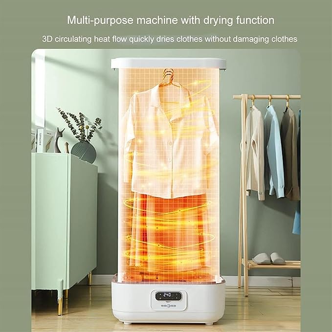 Garment Steamer, Automatic Ironing Machine,Collapsible Automatic Wireless Vertical Steam Iron with Wrinkle Removal Clip, for Clothes & Fabric, One-Key Care, Quick-Drying Steam