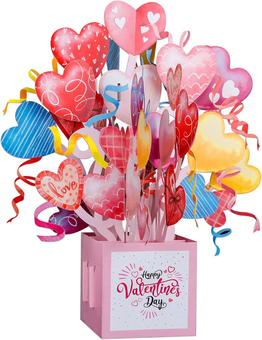 WhatSign Valentine's Day Pop-Up Cards - Funny Love Cards with Envelope for Him & Her