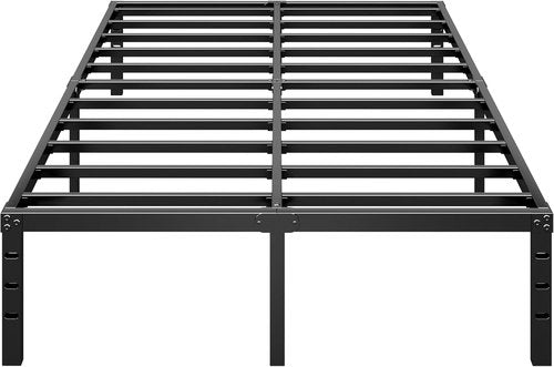 HLIPHA Metal Platform Bed Frame - 14 Inch Tall Full Size | Heavy Duty Support Slats, Easy Assembly, Black