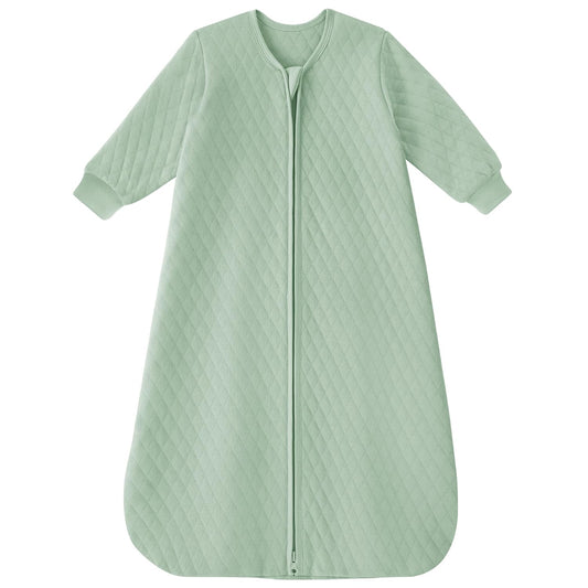 Yoofoss Baby Sleep Sack - Organic Cotton Wearable Blanket for Newborns | 0-6 Months, 1.0 Tog, Long Sleeve