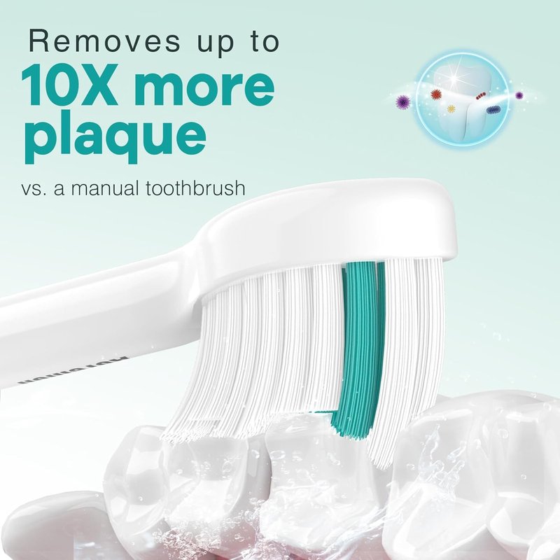 Aoremon Toothbrush Replacement Heads for Philips Sonicare | 3-Pack with Hygienic Caps, White