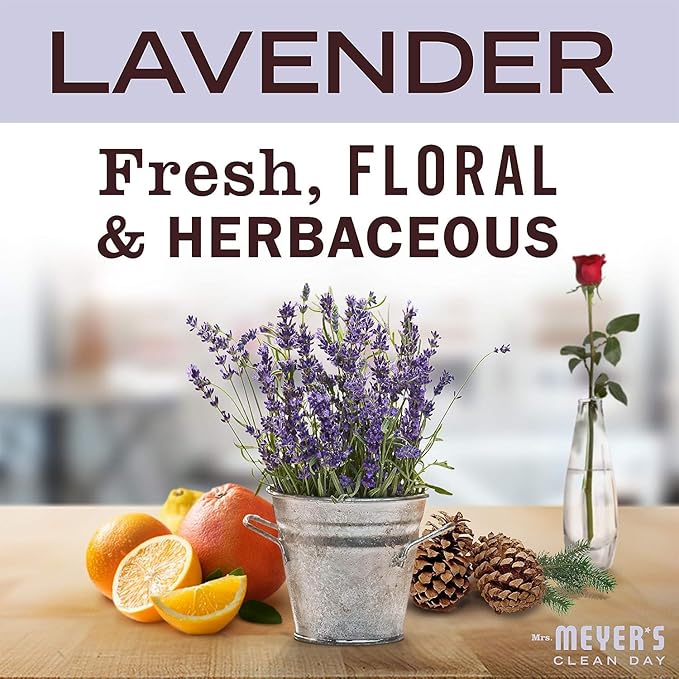 Mrs. Meyerâs Clean Day Lavender Laundry Detergent Concentrated Loads Per Bottle 64 Fl Oz (Pack of 6)