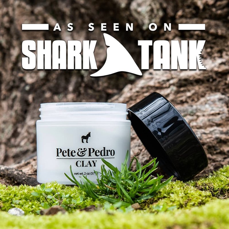 Pete & Pedro Hair Styling Clay - Medium Hold Matte Finish Clay for Men | Ideal for Fine Thinning Hair, 2 oz