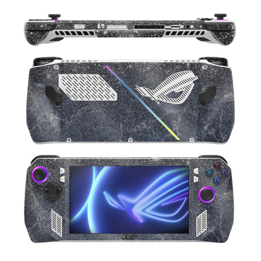 MightySkins Glossy Glitter Skin Compatible with Asus ROG Ally - Dark Shimmer Marble | Protective, Durable High-Gloss Glitter Finish | Easy to Apply