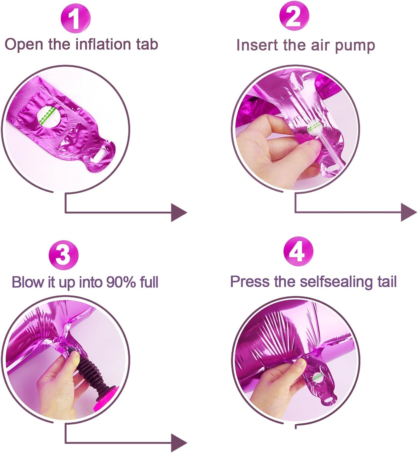 Rosy Purple Number 9 Balloon - 40 Inch Giant Birthday Decoration for Girls | Perfect for 9th, 19th, and 29th Parties