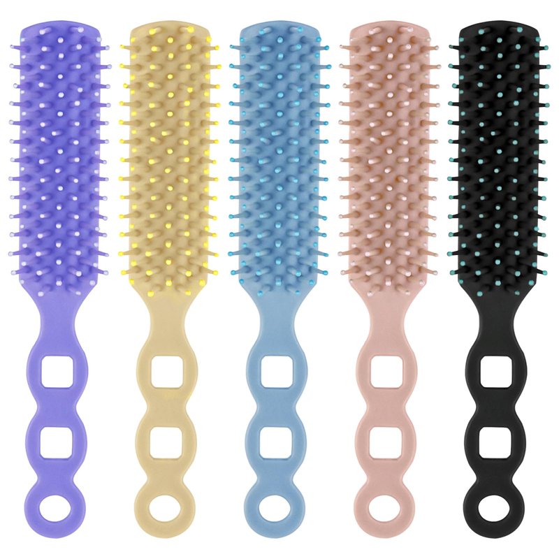 Gisdo 50 Pcs Hair Brush and Comb Set in Bulk for Homeless Individually Wrapped, Bulk Comb Brush Hairbrush for Women Kids Hotel Homeless Charity (Bright Color)