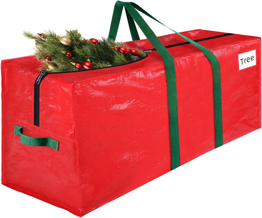 RoomHacks Christmas Tree Storage Bag - Durable Waterproof 9 Ft Xmas Tree Tote with Handles & Tag Pocket