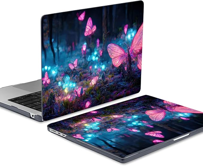 MEEgoodo Case for M5/M4/M3/M2 MacBook Air 13 inch 2026 2025 2024 2022, Fit Model A3449/A3240/A3113/A2681, Case Compatible with MacBook Air 13.6-inch, Fantasy Forest