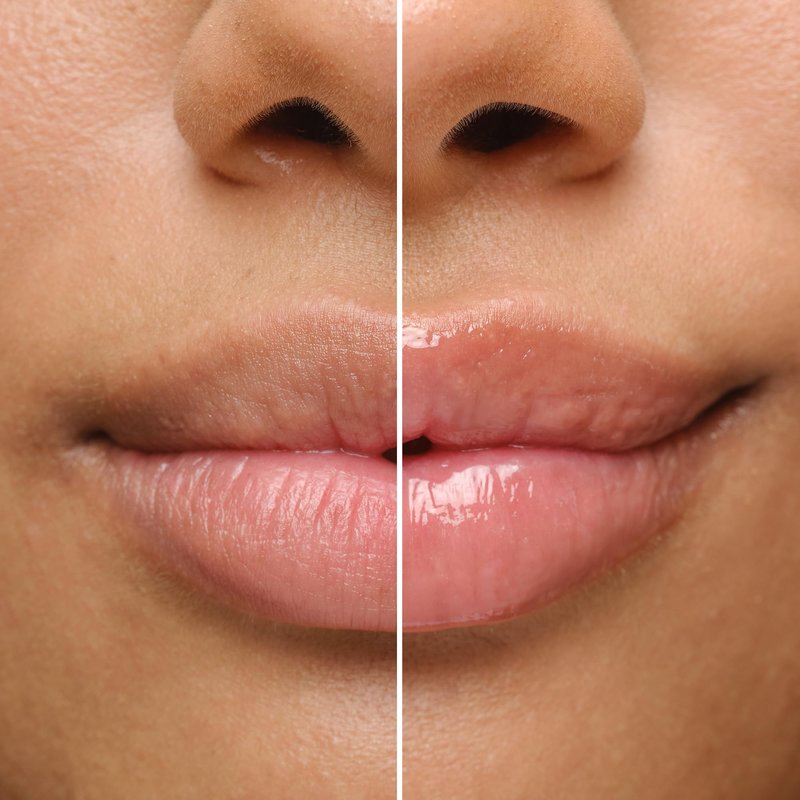 Biossance Pro-Peptide Lip Perfector – Triple-Treat Vegan Lip Balm – Deeply Hydrating with Pro-Peptides & Hyaluronic Acid – Enhances Natural Lip Color – Silky, Glossy Finish in H2Glow, Clear