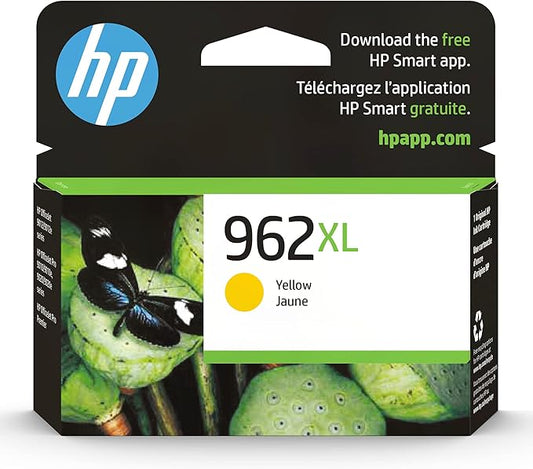 HP 962XL Yellow High-Yield Ink Cartridge | Works with OfficeJet 9010, Pro 9010, 9020 | Eligible for Instant Ink | 3JA02AN