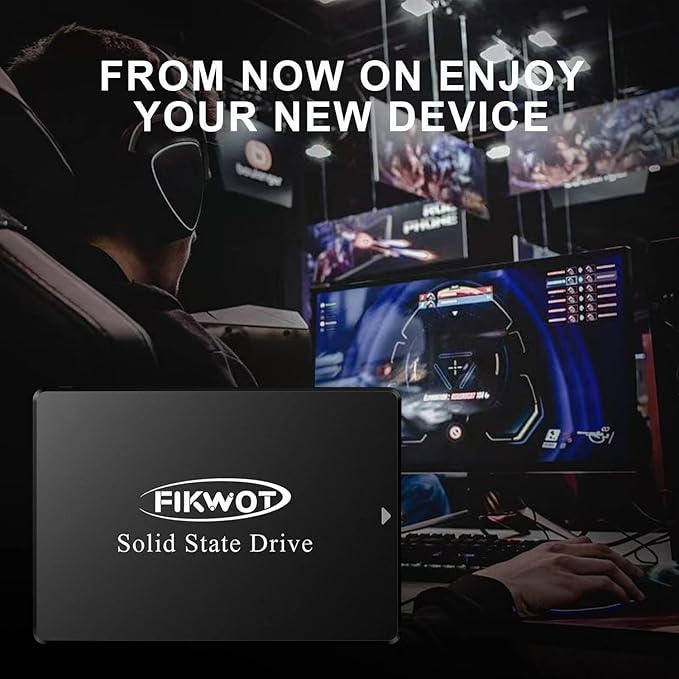 Fikwot FS810 4TB SSD, 2.5" SSD SATA III 6Gb/s, Solid State Drives, Up to 560MB/s, 3D NAND TLC Flash, Internal SSD for Desktops and Laptops(Black)