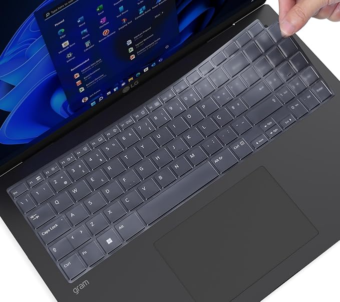 Keyboard Cover for 16" LG Gram 16Z90U 16T95TP 16U55U 16Z90T 16Z90S 16Z90SP 16T90SP 16Z90Q 16Z90P 16Z90R 16T90R 16T90Q 16T90P Laptop, LG Gram 16 Pro Keyboard Skin Protector - TPU