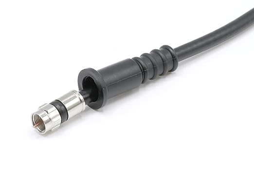 THE CIMPLE CO Coaxial Cable Weather Boot for RG6 Connectors, RG59 Ends - Coaxial Boots with Weathertight Seal - Black, 50 Pack