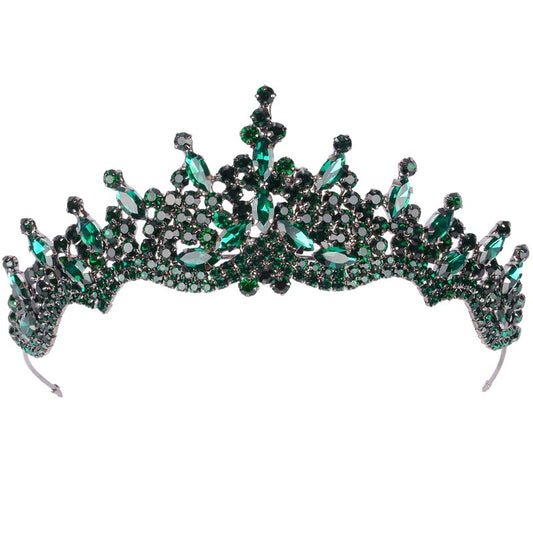 LIMELIA Women's Tiara for Henna Wedding Party|Glitter Hair Accessories for Bridal Birthday Pageant Prom Halloween Cos-play Christmas Party|Danver-Silver
