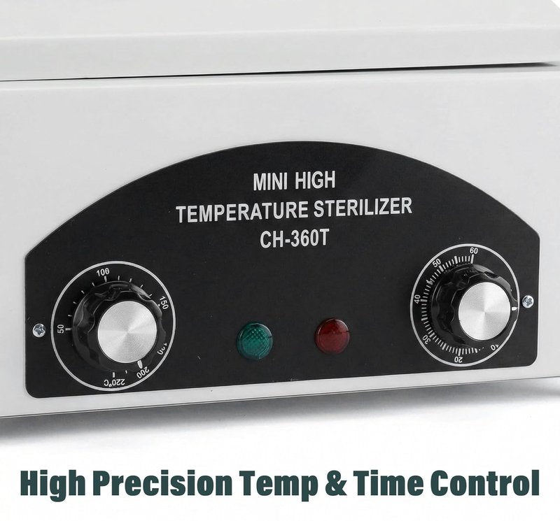 High-Temperature Autoclave Sterilizer - 2.0L Nail Tool Dry Heat Machine with Timer | 110V, CH-360T