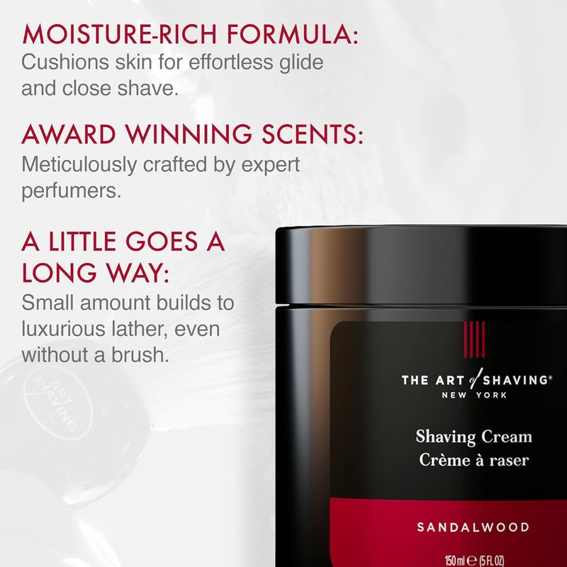 Shaving Cream for Men - Luxurious, Moisturizing Formula | Softens Skin & Beard