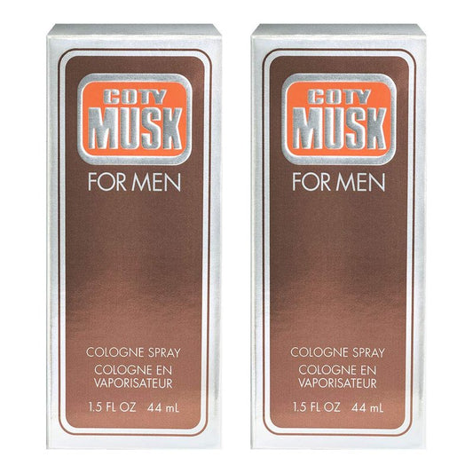 Wild Musk for Men Eau de Cologne Spray 1.5 oz, Pack of 2