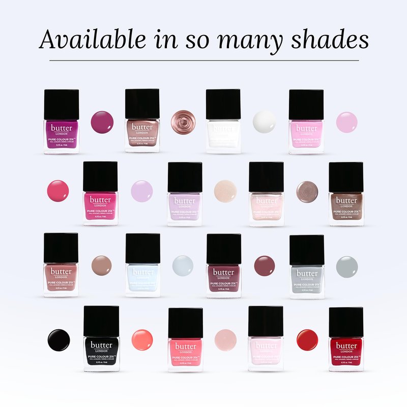 butter LONDON PC21X Nail Lacquer Polish, Cotton Buds - Fast-Drying, Long Lasting Gel-Like Finish & Chip-Resistant Nail Lacquer Helps Protects & Strengthens Nails - Vegan & Cruelty-Free