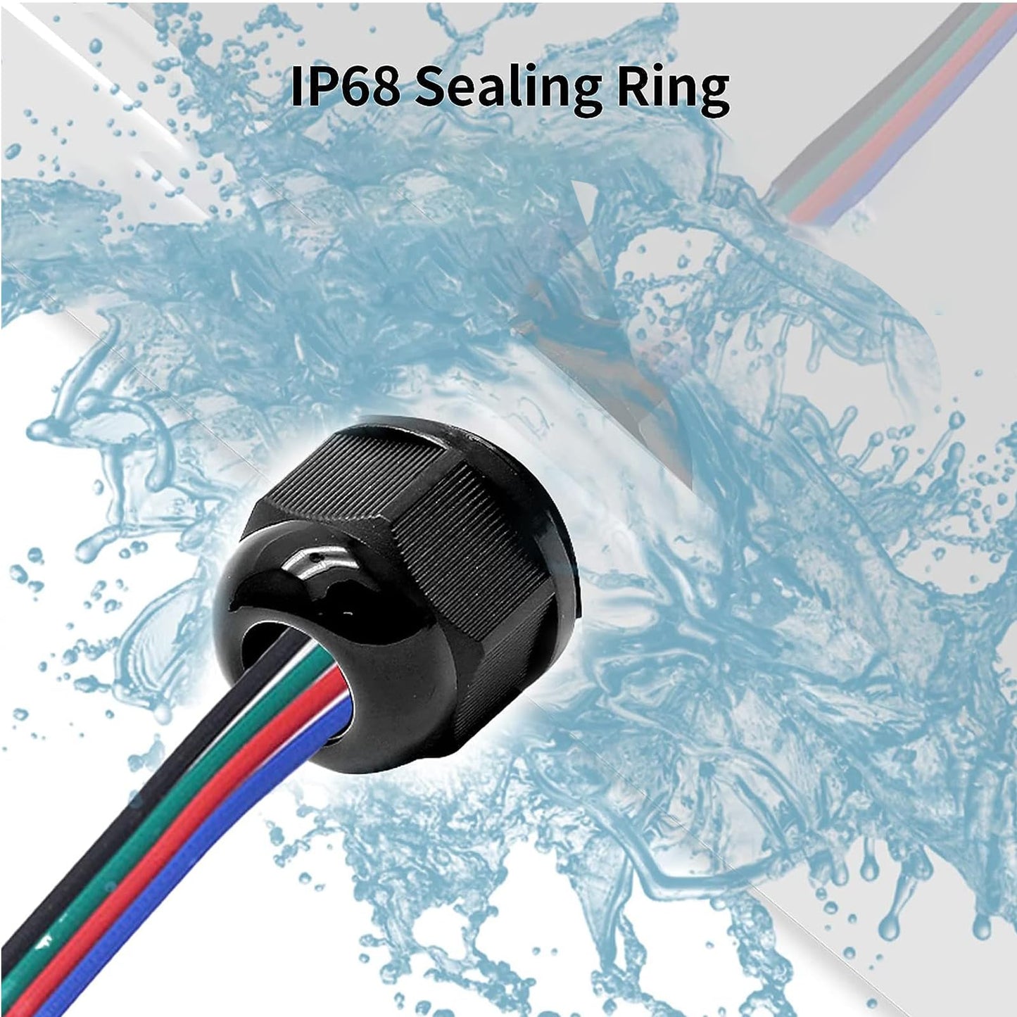 Bonsicoky 20 Pcs 3/4" NPT Nylon Cable Glands, IP68 Waterproof Adjustable Cord Grip Cable Connector Strain Relief Wire Protectors for 13-18mm Cable Diameter, Black
