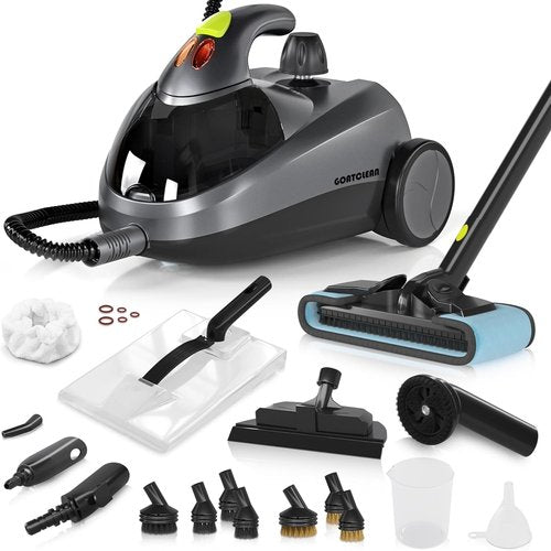 Heavy-Duty Steam Cleaner - 1500W Handheld Floor Steamer with 22 Accessories & 16ft Cord for Deep Cleaning
