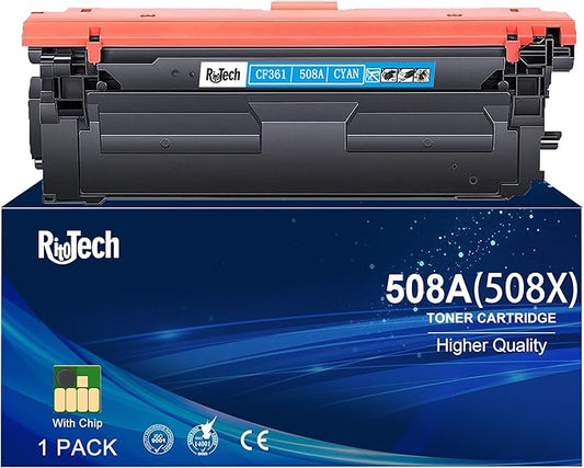 508A Cyan Toner Cartridge, Replacement Compatible for HP 508A 508X CF361A CF361X for Color LaserJet Enterprise M553 M552 Color LaserJet Enterprise MFP M577 Series Printer,with Smart Chip (1-Pack)