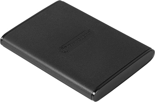 Transcend ESD270 500GB External SSD for iPhone16/15/iPad/Mac/Windows/Android, PC/Laptop/Tablet/TV/Game Console, Portable SSD with One Touch Back up, One-Time Password Unlock, Type A &Type C Cables