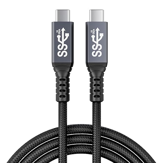 HOTUTUKI usbc to USB c 3.1,USB-c 10gbps Data Transfer Video 4K Monitor Cable 100W High Speed Data Transfer Fast Charging Cord Compatible with Monitor 3.3FT(1m)