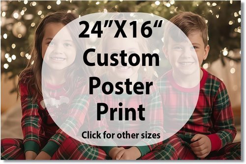 JIMUJIA Custom Canvas Art Print - Personalized Unframed Wall Decor for Home & Office (24"x16")